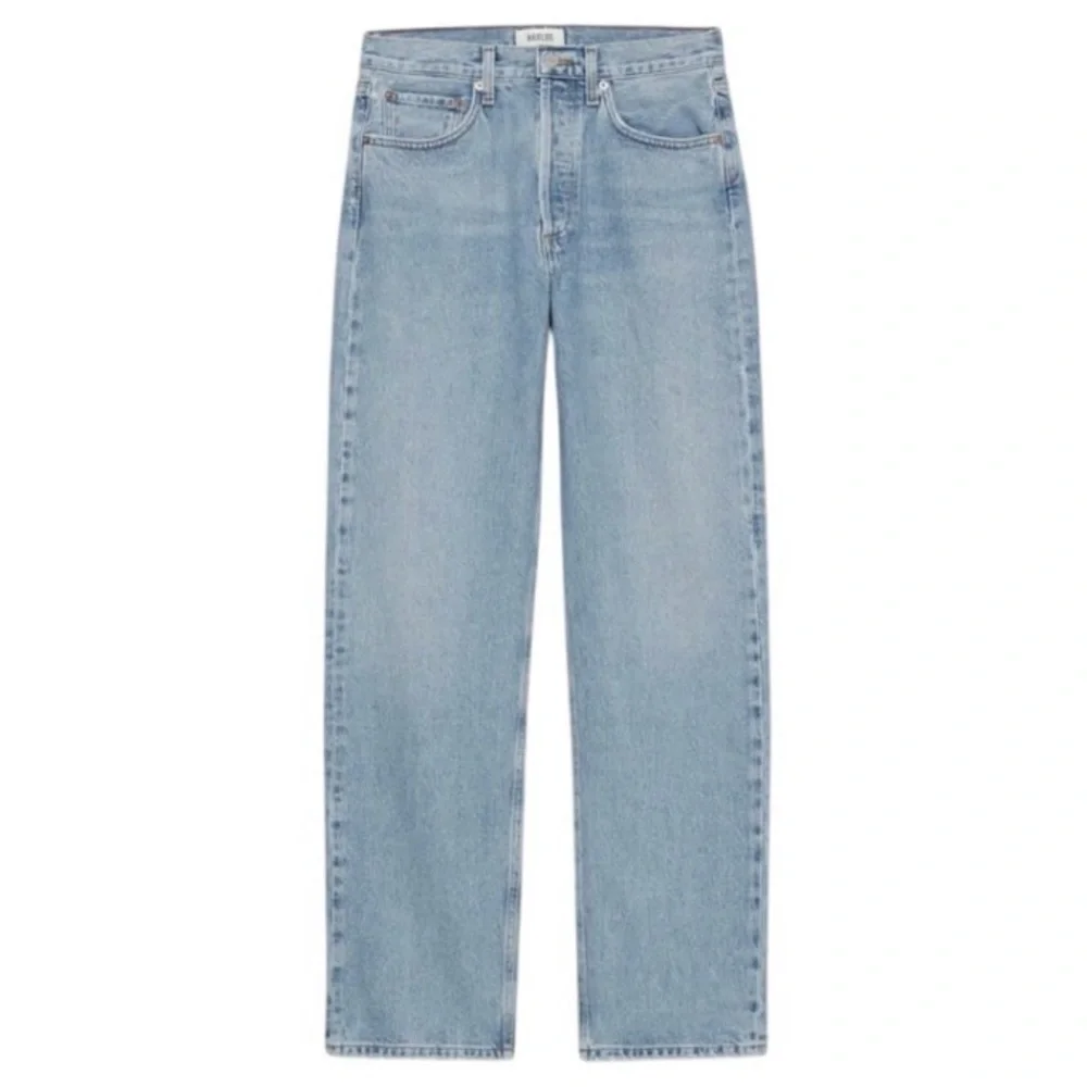 AGOLDE Kelly High Rise Relaxed Straight Leg Designer Jeans - SZ 23 NWT - Picture 1 of 8